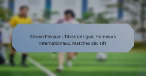 Steven Pienaar : Titres de ligue, Honneurs internationaux, Matches décisifs